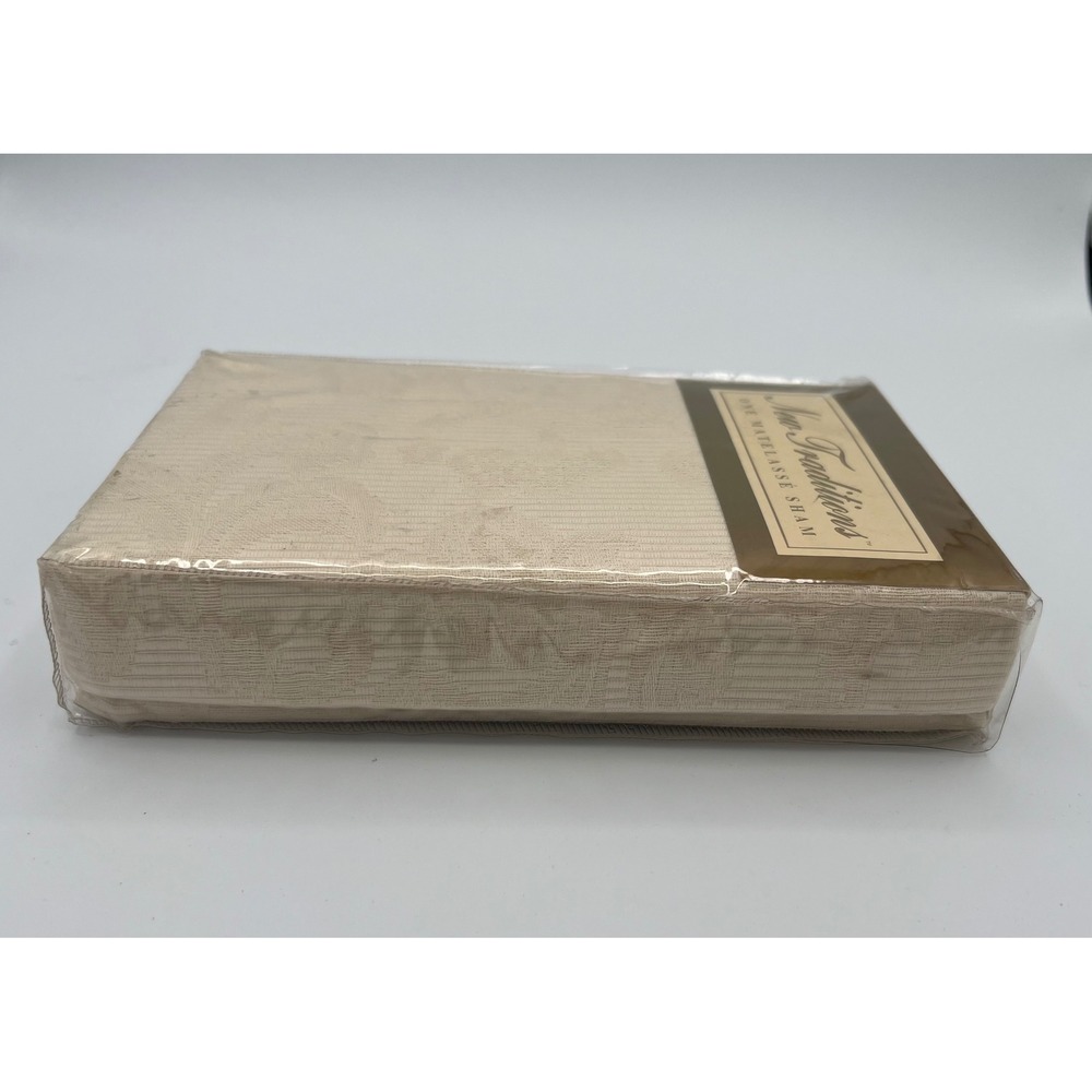 Vintage Matelasse Sham Cream Cotton Textured Bedding  New Traditions‎ Sears - Picture 7 of 9